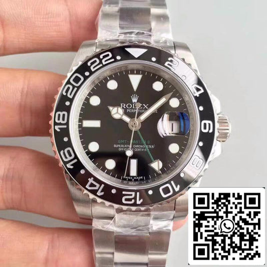 Rolex GMT-Master II 116710LN Noob Factory Black Dial 1:1 Best Edition Swiss ETA2836-2