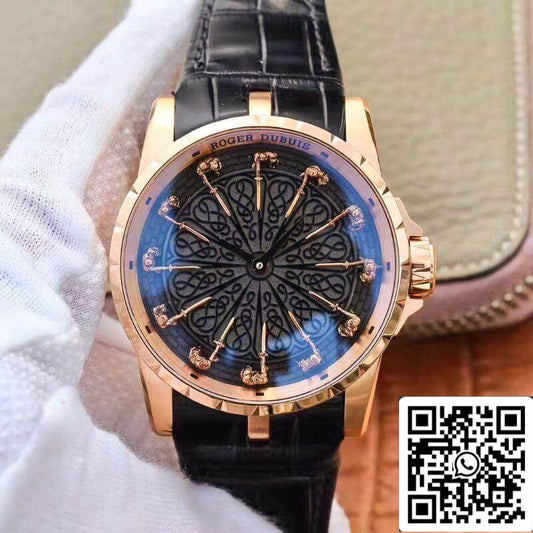 Roger Dubuis Excalibur Knights of The Round Table II Rddbex0511 ZF Factory 1:1 Best Edition Rose Gold Swiss M9015