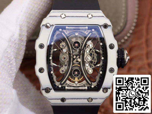 Richard Mille Pablo Mac Donough RM53-01 1:1 Best Edition Swiss ETA Imported mechanical movement Skeleton Dial Black rubber strap