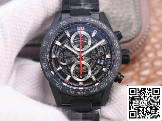 Tag Heuer Carrera CAR2090.BH0729 1:1 Best Edition XF Factory, maßgeschneidertes Uhrwerk aus schwarzer Keramik