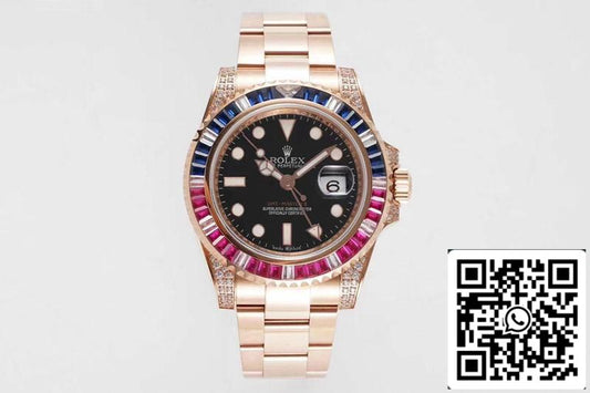 Rolex GMT Master II 116759 SAru 1:1 Best Edition ROF Factory Rose Gold Swiss ETA2836