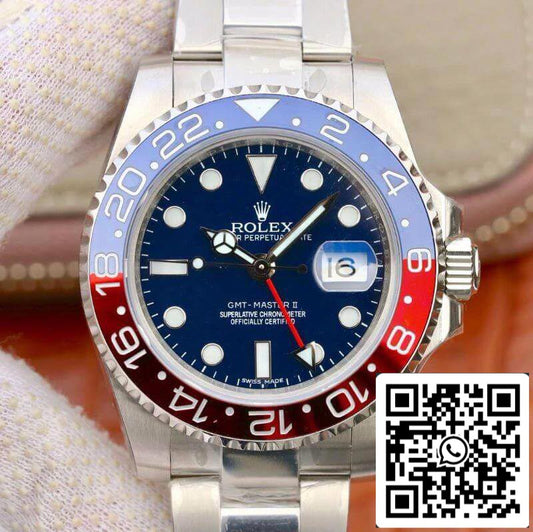 Rolex GMT Master II 126710BLRO EW Factory Mechanical Watches 1:1 Best Edition Swiss ETA 2836