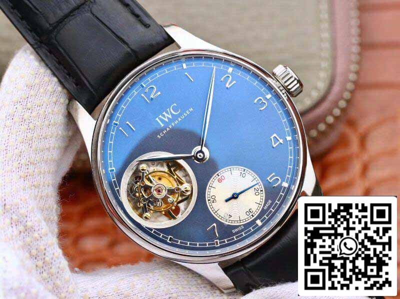IWC Portugieser Tourbillon IW546302 ZF Factory Herrenuhren 1:1 Best Edition Schweizer Tourbillon blaues Zifferblatt