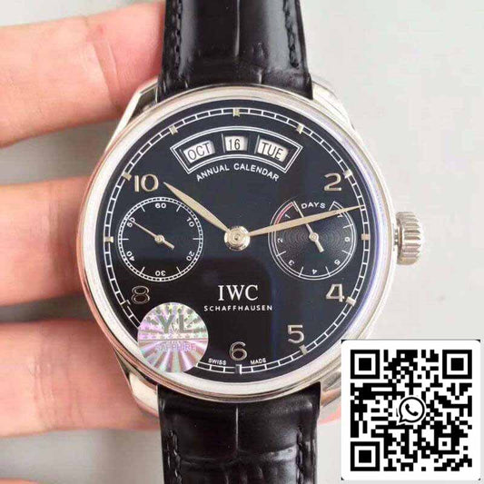 IWC Portugieser Annual Calendar IW503502 YL Factory 1:1 Best Edition Swiss ETA52850 Black Dial