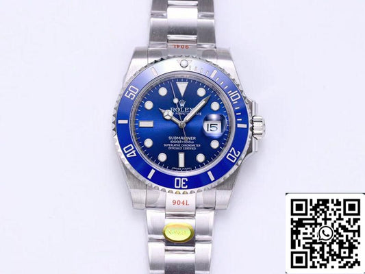 Rolex Submariner 116619LB-97209 1:1 Best Edition Noob Factory V12 Schweizer Uhrwerk mit blauem Zifferblatt