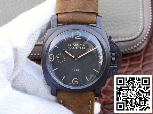 Panerai Luminor PAM375 ZF Factory Mechanical Watches 1:1 Best Edition Swiss ETA P3000 PVD Plated Titanium Case