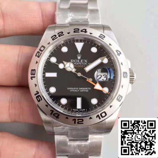 Rolex Explorer II 216570 Noob Factory V7 Men Watches 1:1 Best Edition Swiss ETA3187 Black Dial