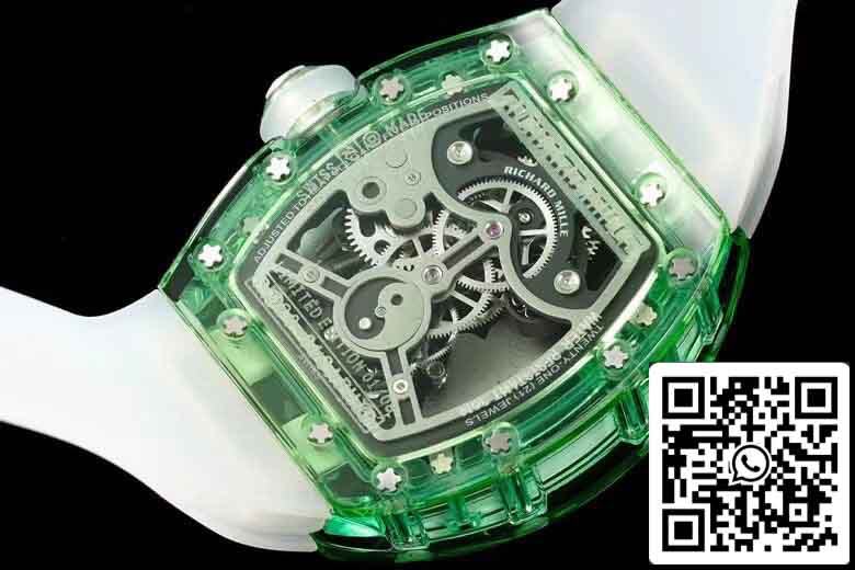 Richard Mille RM26-01 Tourbillon Best 1:1 Edition RM Factory Green Transparent Case