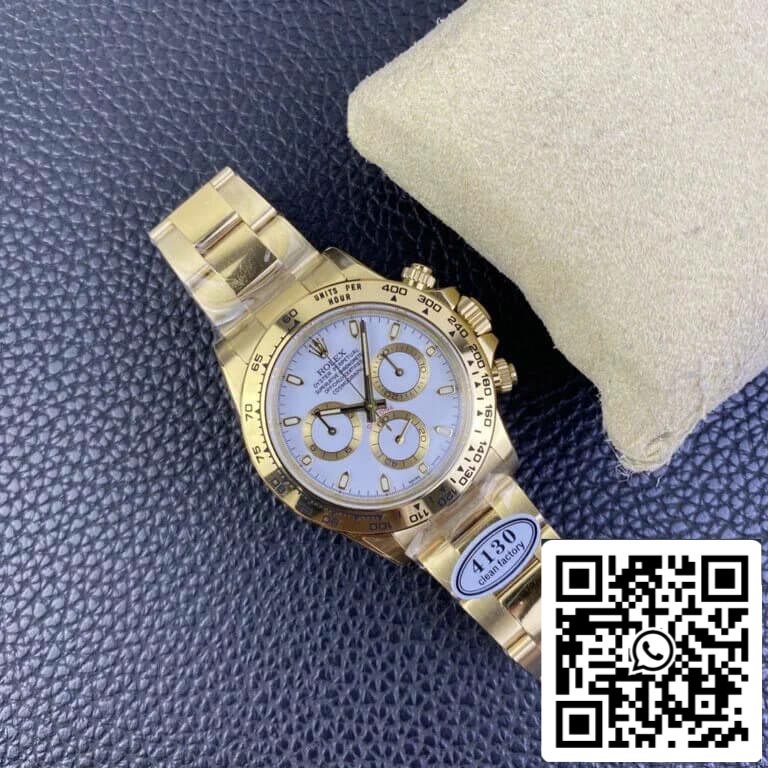 Rolex Cosmograph Daytona M116508-0001 1:1 Best Edition Clean Factory Yellow Gold