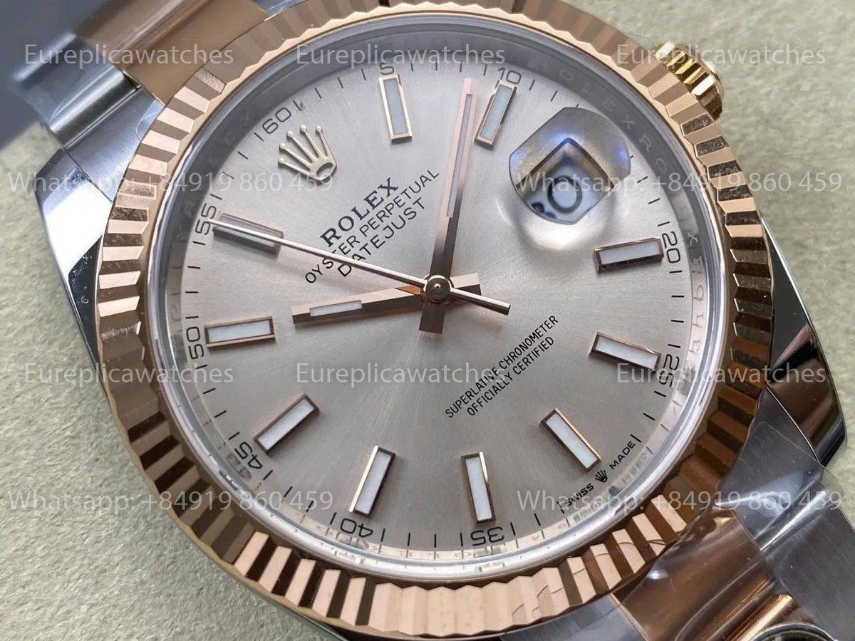 RWF Factory Rolex Datejust 41 mm 126331 – Gewichtetes Roségold JH 3235 mit freier Unruhspirale