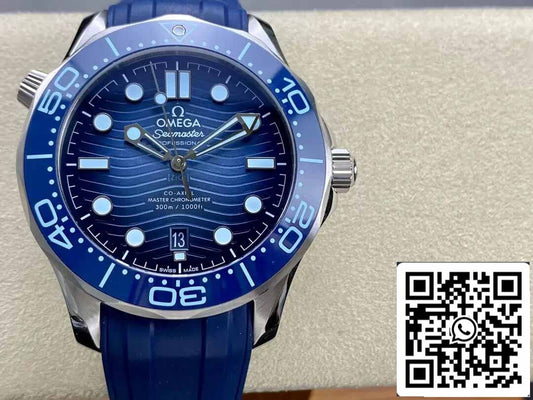 Omega Seamaster Diver 300M 210.32.42.20.03.002 Summer Blue  1:1 Best Edition VS Factory Rubber Strap
