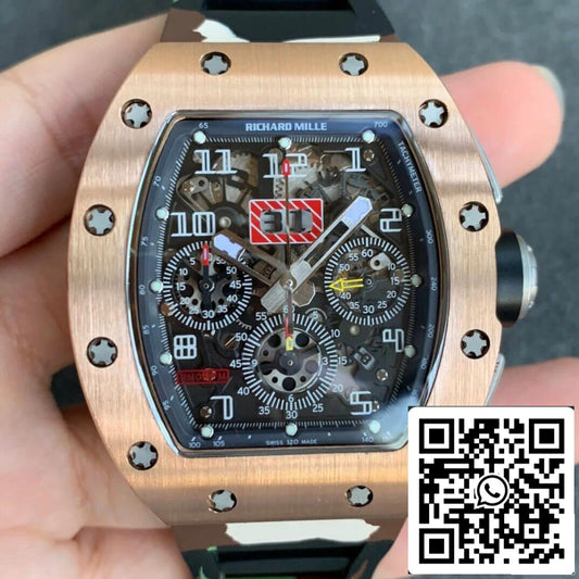 Richard Mille RM11 1:1 Best Edition KV Factory Rose Gold Camouflage Strap