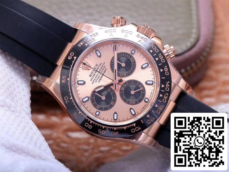 Rolex Daytona M116515LN-0021 1:1 Best Edition Noob Factory Pink Dial Swiss ETA4130