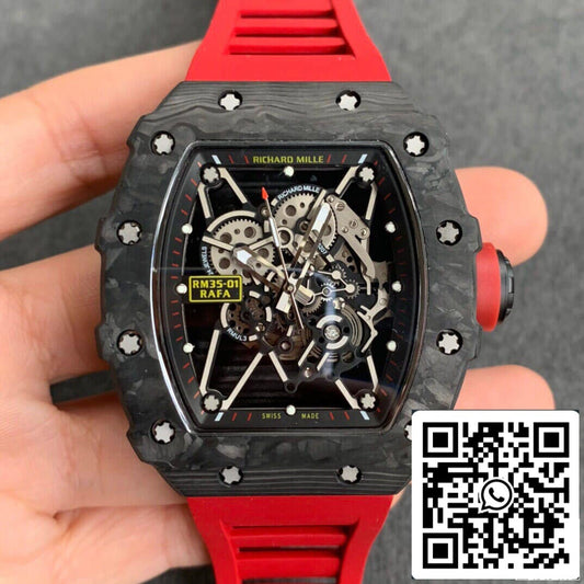 Richard Mille RM35-01 1:1 Best Edition KV Factory Red Strap