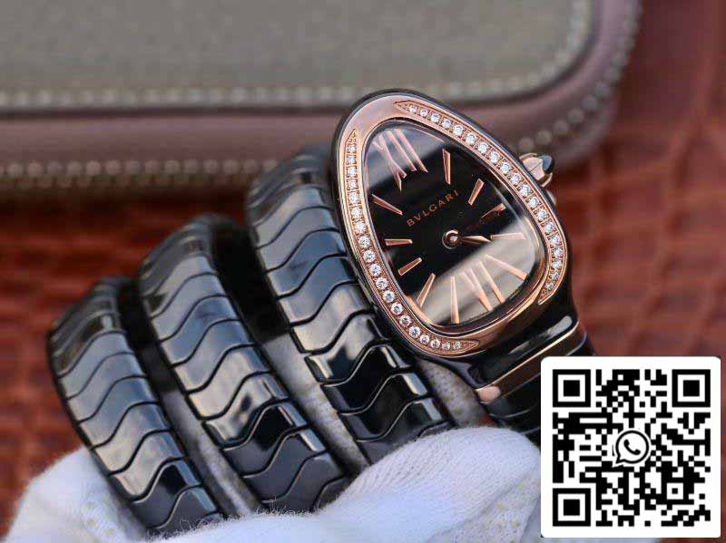 Bvlgari Srpenti Spiga 102885 1:1 Best Edition BV Factory Diamantlünette Schweizer Quarzwerk