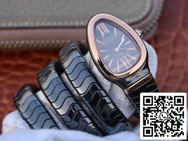 Bvlgari Srpenti Spiga 102885 1:1 Meilleure édition BV Factory Or rose Sans diamant Mouvement à quartz suisse