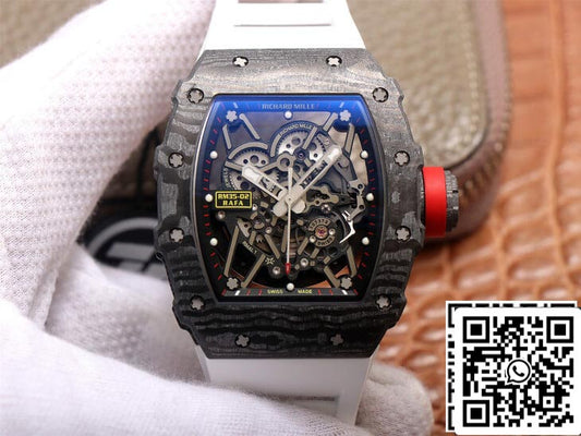 Richard Mille RM35-02 1:1 Best Edition ZF Factory White Rubber Strap