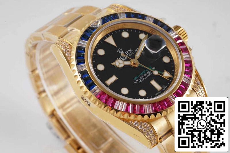 Rolex GMT Master II 116758 SAru-78208 1:1 Best Edition ROF Factory Black Dial Swiss ETA2836