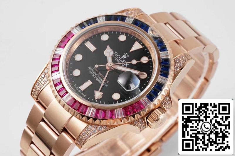 Rolex GMT Master II 116759 SAru 1:1 Best Edition ROF Factory Rose Gold Swiss ETA2836