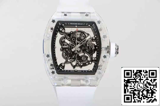 Replica Richard Mille RM055 Best 1:1  Edition RM Factory White Strap