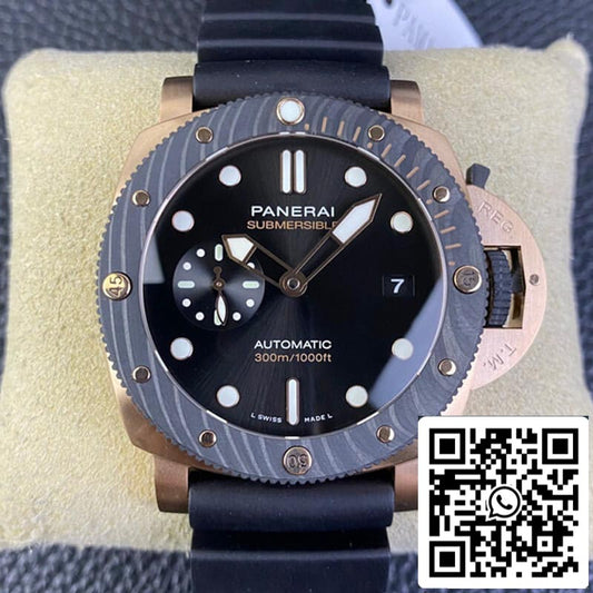 SBF Panerai Submersible PAM01070 1:1 Best Edition VS Factory Black Dial