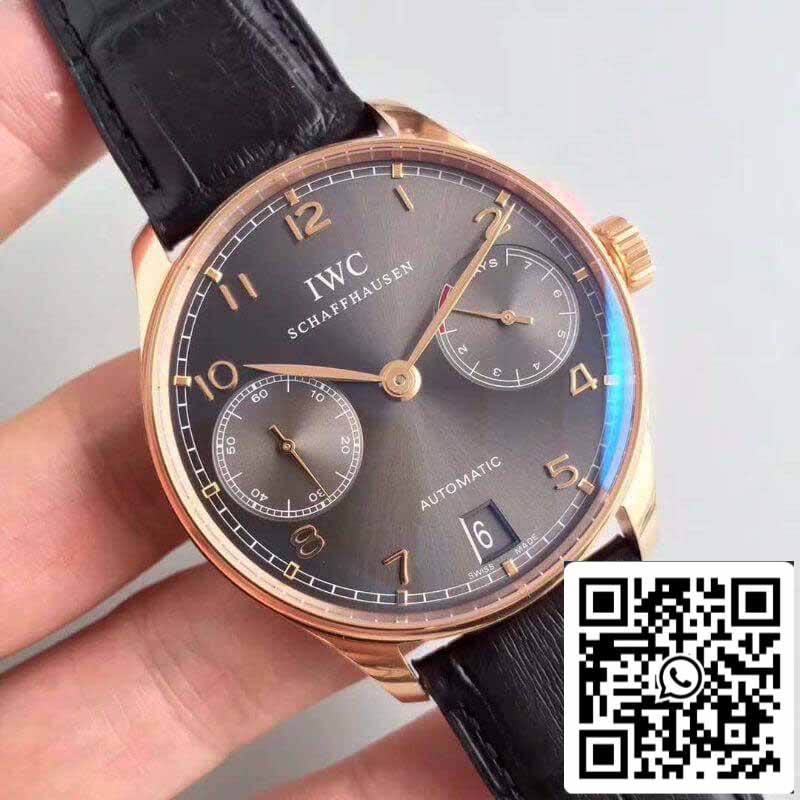 IWC Portugieser IW500702 ZF Factory 1:1 Meilleure édition suisse ETA52010 Cadran gris ardoise