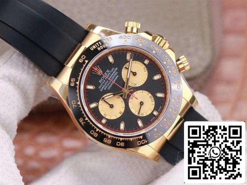 Rolex Daytona M116518LN-0047 1:1 Best Edition Noob Factory Schwarzes Zifferblatt Schweizer ETA4130