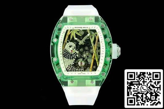 Richard Mille RM26-01 Tourbillon  Best 1:1 Edition RM Factory Green Transparent Case