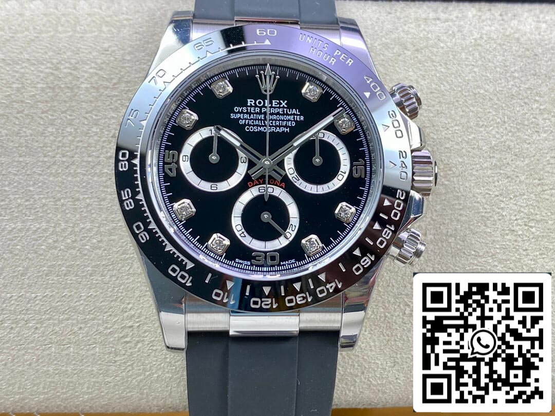 Rolex Daytona M116519LN-0025 1:1 Best Edition BT Factory, schwarzes Zifferblatt