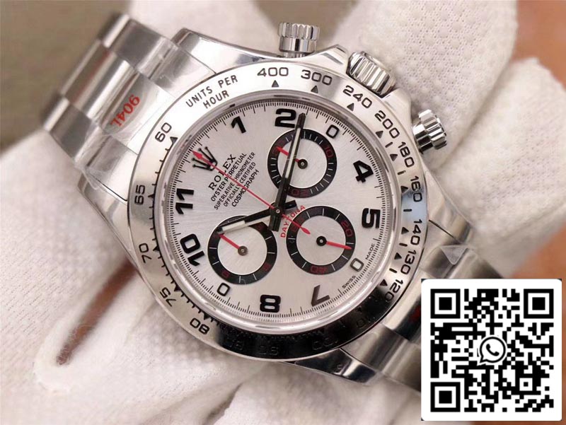 Rolex Daytona Cosmograph 116509-78599 1:1 Best Edition Noob Factory, weißes Zifferblatt, Schweizer ETA4130