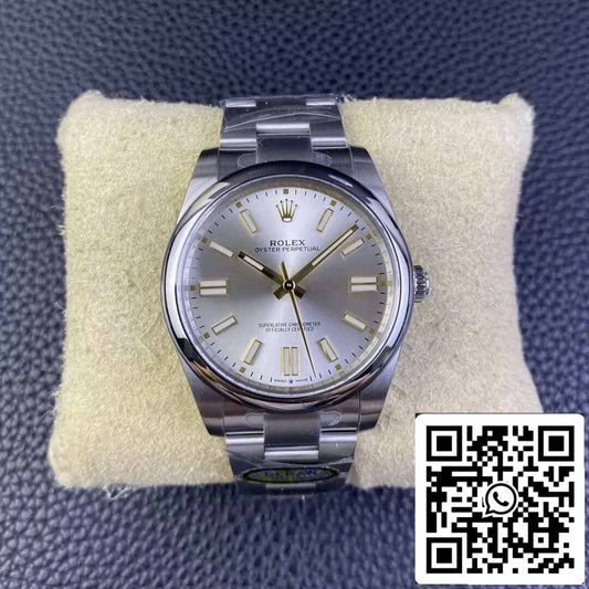 Rolex Oyster Perpetual M124300-0001 41MM 1:1 Best Edition Clean Factory Silver Dial