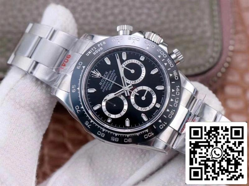 Rolex Cosmograph Daytona M116500LN-0002 1:1 Best Edition Noob Factory Black Dial Swiss ETA4130