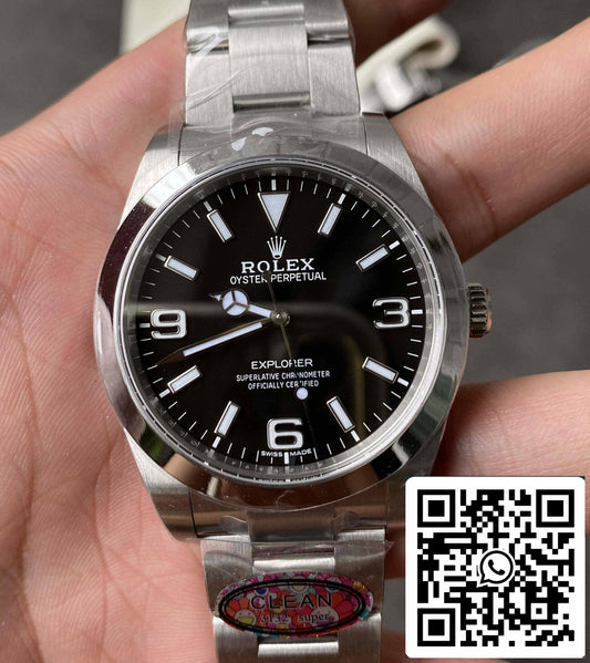 Rolex Explorer M214270-0003 39MM 1:1 Best Edition Clean Factory Black Dial