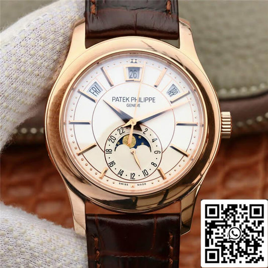 Patek Philippe Complications 5205R-001 1:1 Best Edition KM Factory Milky White Dial