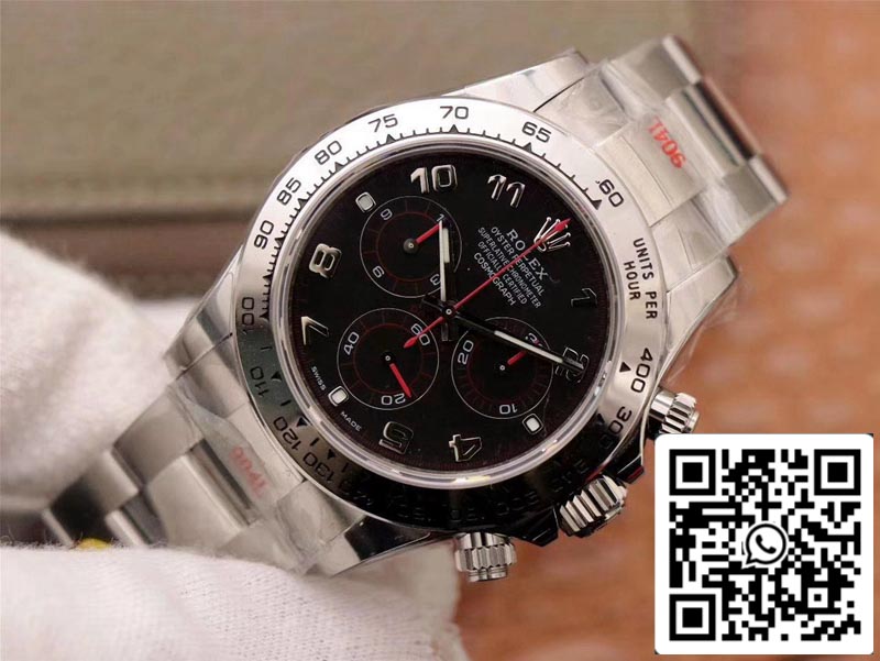 Rolex Daytona Cosmograph 116509-78599 1:1 Best Edition Noob Factory Schwarzes Zifferblatt Schweizer ETA4130