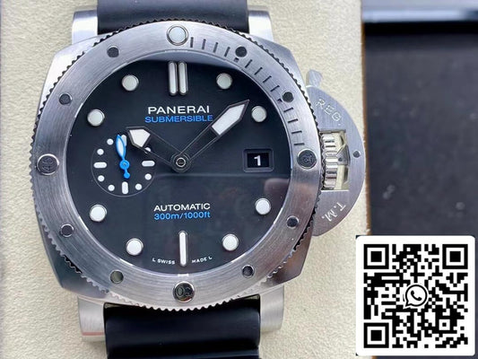 Panerai Submersible PAM01229 1:1 Best Edition VS Factory, schwarzes Zifferblatt