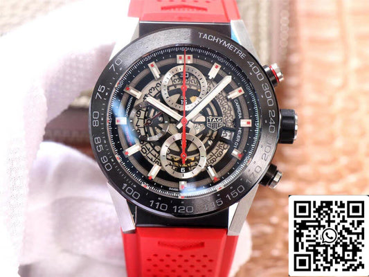 TAG Heuer Carrera CAR2A1Z.FT6050 1:1 Best Edition XF Factory, rotes Kautschukarmband