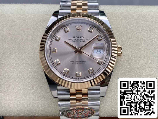 Rolex Datejust 41MM M126331-0008 1:1 Best Edition Clean Factory Rose Gold