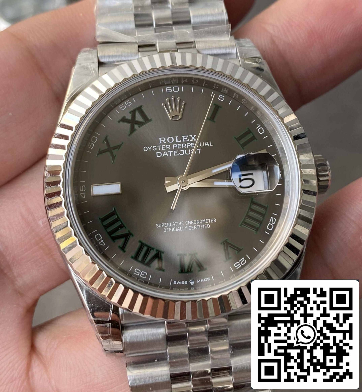 Rolex Datejust M126334-0022 41MM 1:1 Best Edition VS Factory Green Dial
