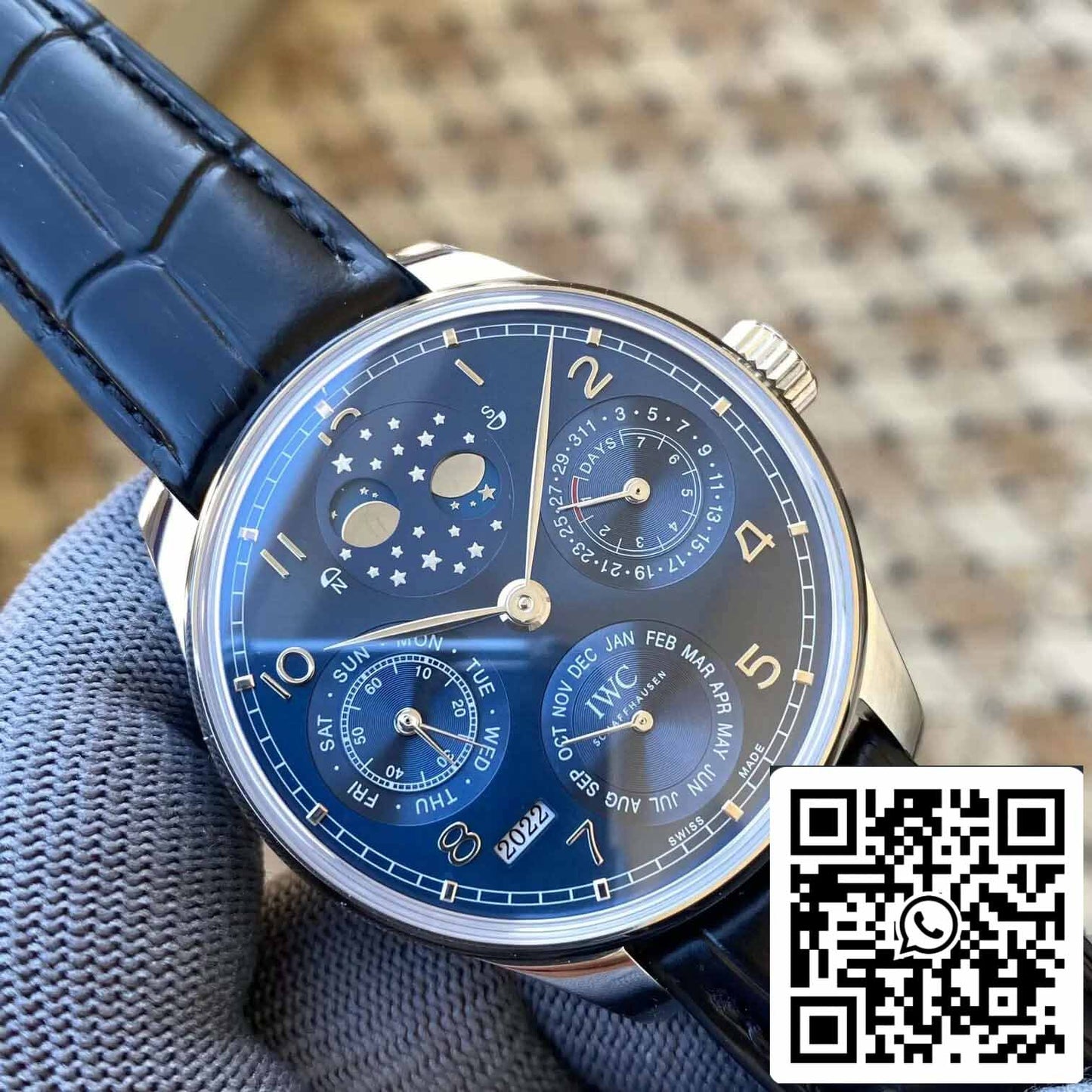 IWC Portugieser Ewiger Kalender IW503401 1:1 Best Edition APS Factory Blaues Zifferblatt