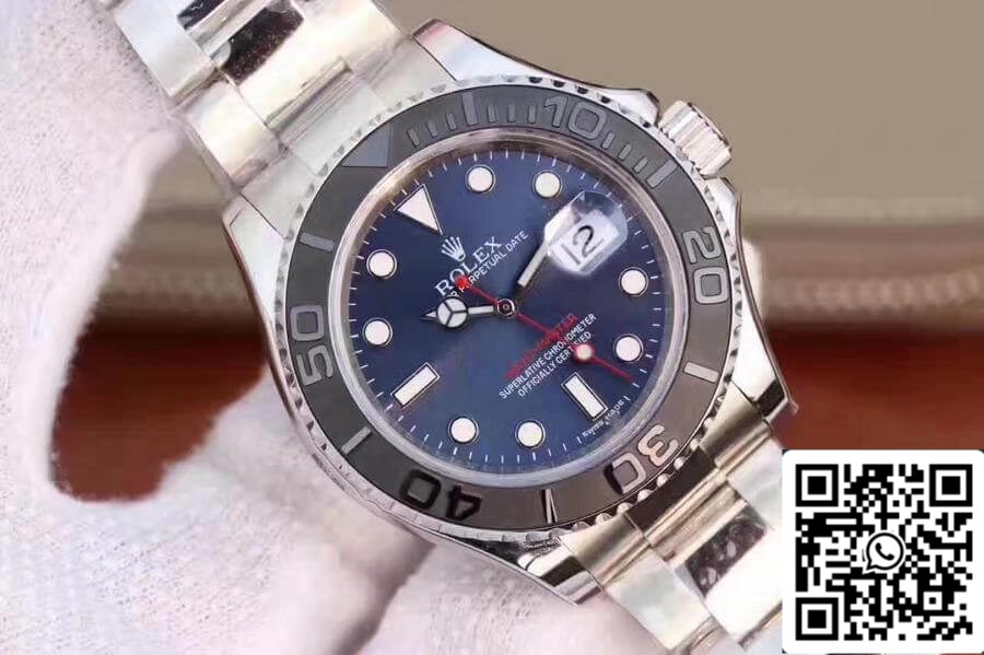 Rolex Yacht-Master 116622LN EW Factory 1:1 Best Edition Swiss ETA3135, blaues Zifferblatt