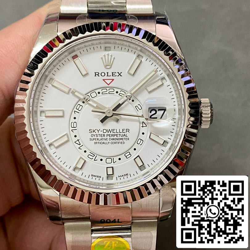 Rolex Sky Dweller M336934-0003 1:1 Best Edition ZF Factory, weißes 