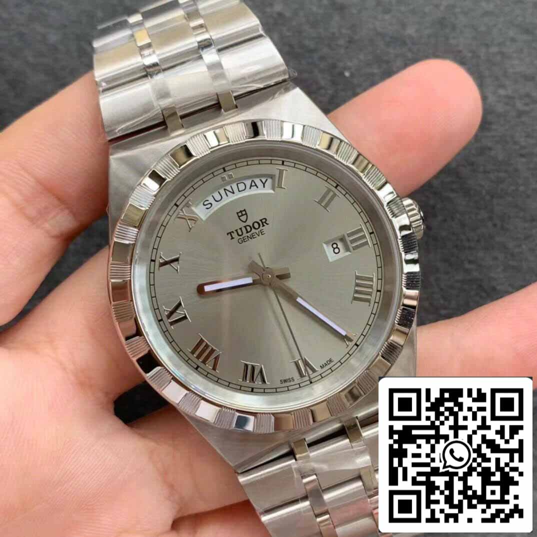 Replika Tudor Royal M28600-0001 Day Date V7 Factory Silber Zifferblatt