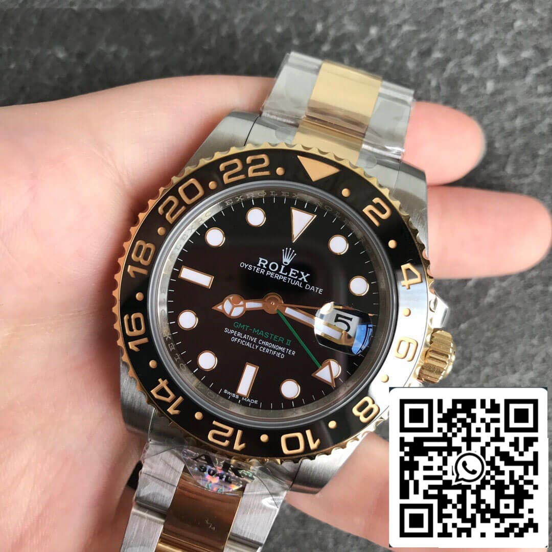 Rolex GMT Master II 116713-LN-78203 1:1 Best Edition AR Factory Schwarzes Zifferblatt