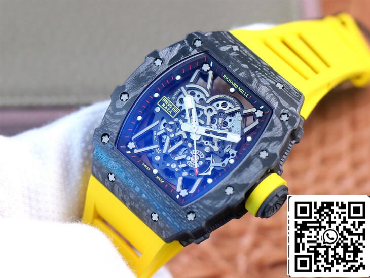 Richard Mille RM35-02 1:1 Best Edition ZF Factory Gelbes Kautschukarmband
