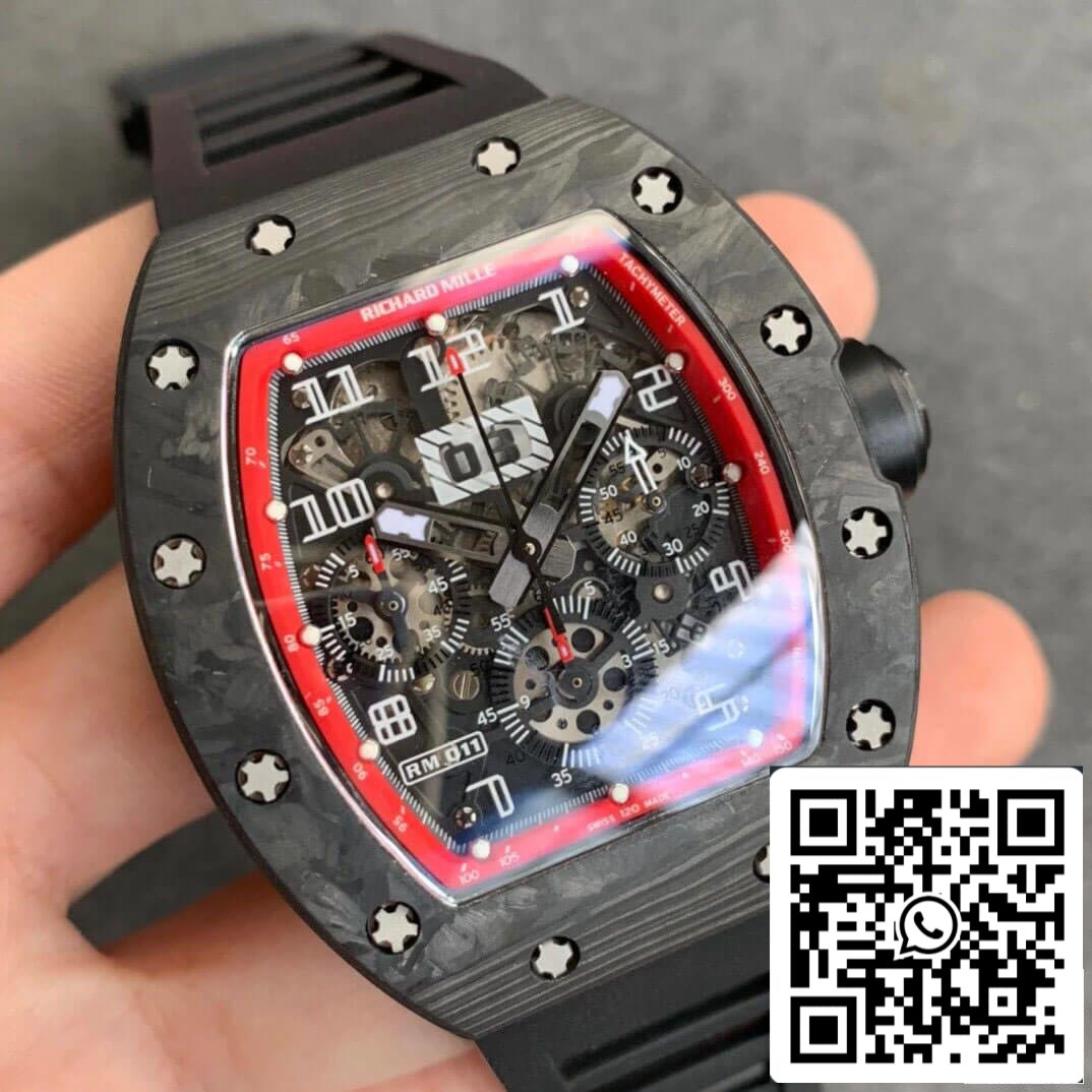 Richard Mille RM011 1:1 Best Edition KV Factory Kohlefasergehäuse