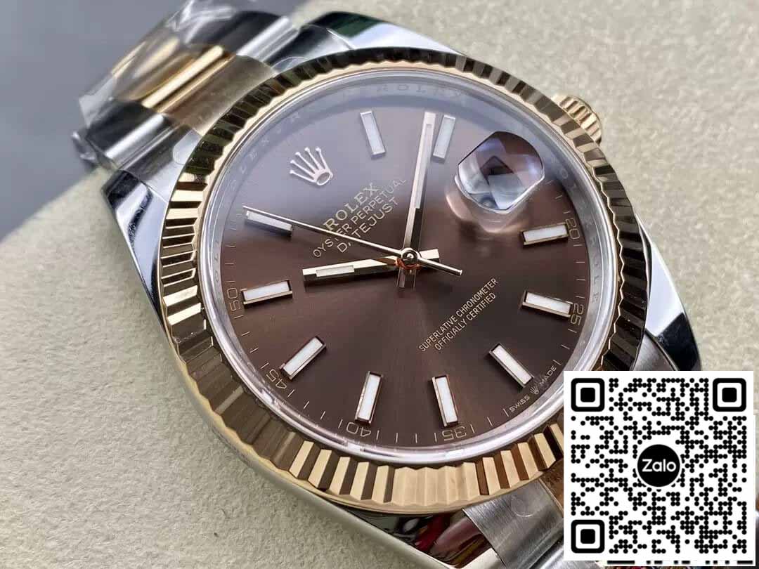 Rolex Datejust 41MM M126331-0001 1:1 Meilleure édition Cadran Chocolat Clean Factory