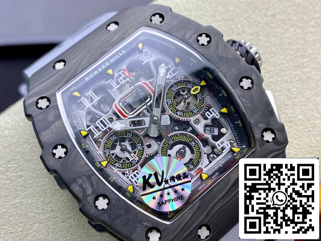 Richard Mille RM-011 1:1 Best Edition KV Factory Forged Carbon Case