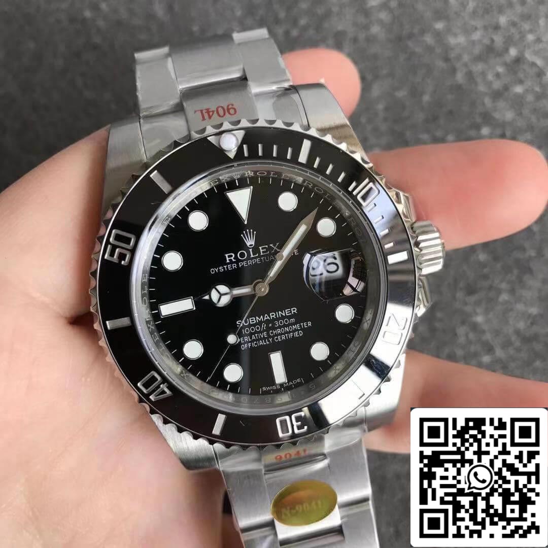 Rolex Submariner 116610LN 1:1 Meilleure édition Noob Factory V12 Cadran noir