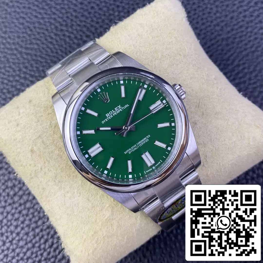 Rolex Oyster Perpetual M124300-0005 41MM 1:1 Best Edition sauberes Fabrikgrünes Zifferblatt